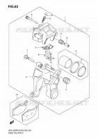 REAR CALIPER for Suzuki HAYABUSA 1300 2008