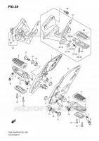 FOOTREST for Suzuki HAYABUSA 1300 2008