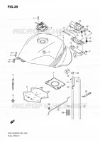 FUEL TANK (MODEL K8) for Suzuki HAYABUSA 1300 2008