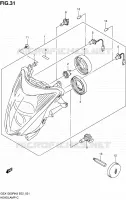 HEAD LAMP for Suzuki HAYABUSA 1300 2008