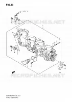 THROTTLE BODY for Suzuki HAYABUSA 1300 2008