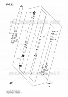 FRONT FORK for Suzuki HAYABUSA 1300 2008