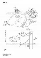 FUEL TANK (MODEL K8) for Suzuki HAYABUSA 1300 2008