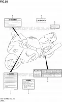 LABEL (MODEL K8/K9) for Suzuki HAYABUSA 1300 2008