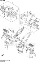 FOOTREST for Suzuki HAYABUSA 1300 2013