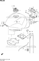 FUEL TANK for Suzuki HAYABUSA 1300 2013