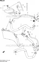 RADIATOR HOSE   EXPANSION TANK for Suzuki HAYABUSA 1300 2013