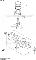 CRANKSHAFT for Suzuki HAYABUSA 1300 2013