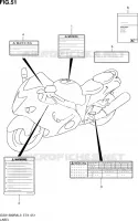 LABEL for Suzuki HAYABUSA 1300 2013