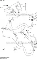 RADIATOR HOSE   EXPANSION TANK for Suzuki HAYABUSA 1300 2013
