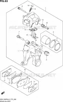 REAR CALIPER for Suzuki HAYABUSA 1300 2013