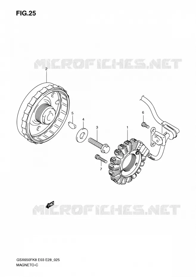 MAGNE TO Suzuki MOTO 650 GSX-F 2008  GSX650F K8 (E03,E28,E33)