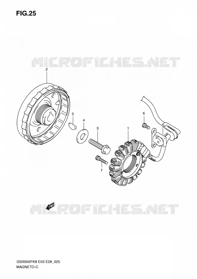 MAGNE TO Suzuki MOTO 650 GSX-F 2009  GSX650F K9 (E03,E28,E33)