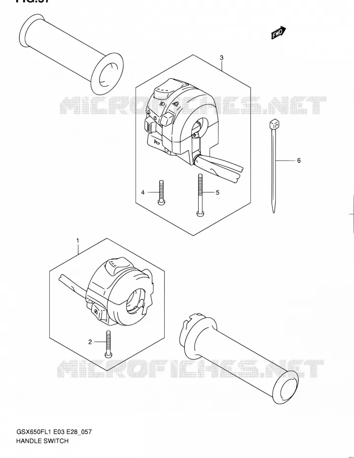 SWITCHES Suzuki MOTO 650 GSX-F 2011  GSX650F L1 (E03,E28,E33)