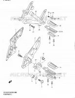 FOOTREST for Suzuki GSX-F 650 2011