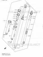 FRONT FORK (GSX650FUAL1 E21) for Suzuki GSX-F 650 2011