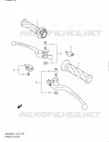 GRIPS & LEVERS (GSX650FUL1 E21) for Suzuki GSX-F 650 2011