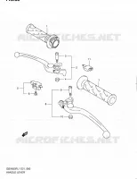 GRIPS & LEVERS (GSX650FUL1 E24) for Suzuki GSX-F 650 2011