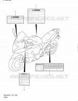 LABEL (GSX650FUL1 E21) for Suzuki GSX-F 650 2011