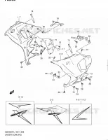 LOWER FAIRING (GSX650FAL1 E21) for Suzuki GSX-F 650 2011
