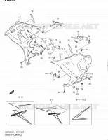 LOWER FAIRING (GSX650FUL1 E21) for Suzuki GSX-F 650 2011