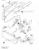 RADIATOR HOSE   EXPANSION TANK for Suzuki GSX-F 650 2011