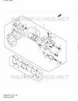 REAR CALIPER (GSX650FAL1 E21) for Suzuki GSX-F 650 2011