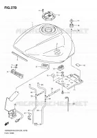 FUEL TANK (MODEL L0) for Suzuki GSX-F 650 2010