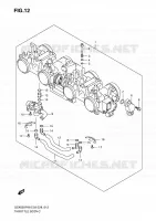 THROTTLE BODY for Suzuki GSX-F 650 2010