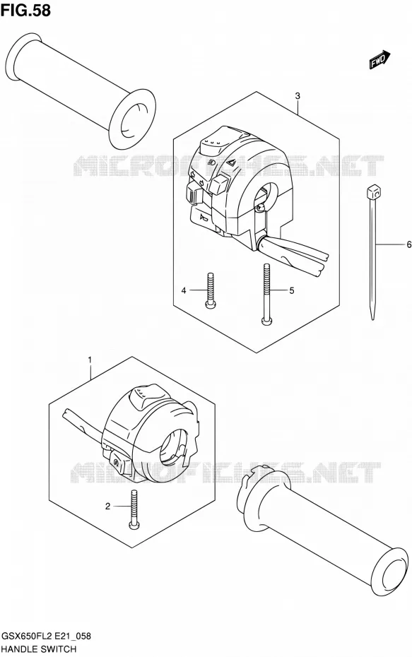 SWITCHES Suzuki MOTO 650 GSX-F 2012  GSX650FAL2(E21)
