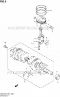 CRANKSHAFT for Suzuki GSX-F 650 2012