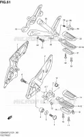 FOOTREST for Suzuki GSX-F 650 2012