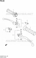 GRIPS & LEVERS (GSX650FUAL2 E21) for Suzuki GSX-F 650 2012