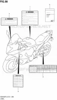 LABEL (GSX650FL2 E24) for Suzuki GSX-F 650 2012