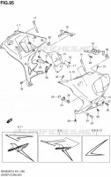 LOWER FAIRING (GSX650FAL2 E21) for Suzuki GSX-F 650 2012