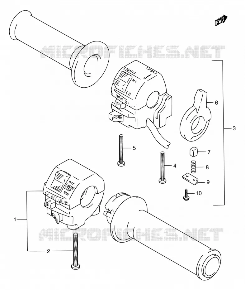 SWITCHES Suzuki MOTO 750 GSX-F 1990  GSX750FL(E02)