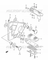 FOOTREST for Suzuki GSX-F 750 1989
