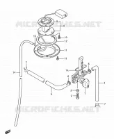 FUEL COCK for Suzuki GSX-F 750 1989
