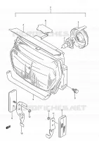 HEAD LAMP for Suzuki GSX-F 750 1989