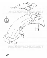 REAR FEDNER for Suzuki GSX-F 750 1989