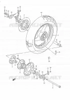REAR WHEEL for Suzuki GSX-F 750 1989