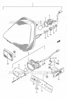 TAIL LIGHT ASSY for Suzuki GSX-F 750 1989