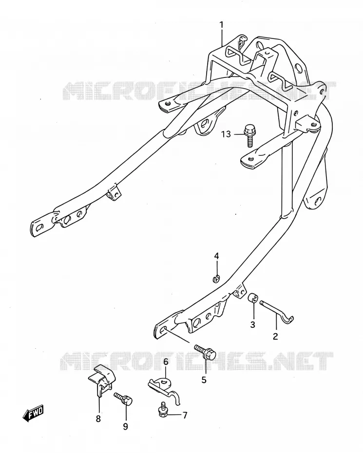 TAIL LAMP BAR Suzuki MOTO 750 GSX-F 1994  GSX750F R (E03,E28,E33)