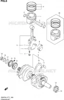 CRANKSHAFT for Suzuki INAZUMA 250 2013