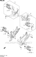 FOOTREST for Suzuki INAZUMA 250 2013