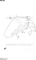 FRONT FENDER for Suzuki INAZUMA 250 2013