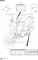 LABEL for Suzuki INAZUMA 250 2013