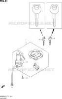 LOCK SET for Suzuki INAZUMA 250 2013