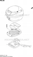REAR CARRIER SET (OPTIONAL) for Suzuki INAZUMA 250 2013