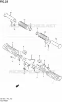 FOOTREST for Suzuki MARAUDER 125 2011